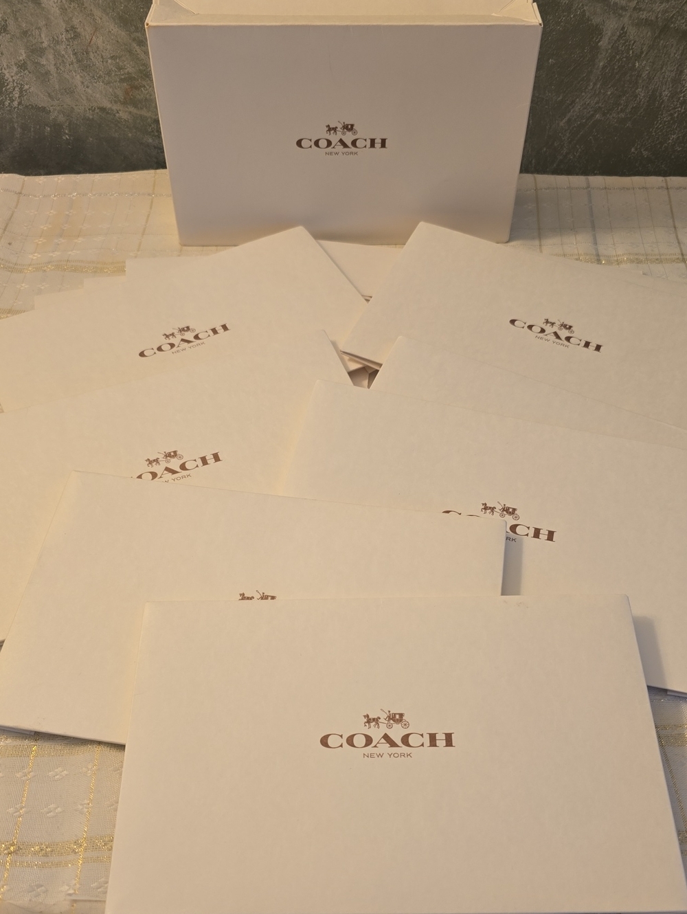 8 COACH White Gift Boxes For Your Bags & Wallets New